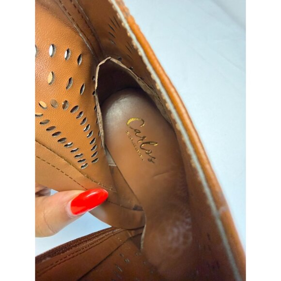 Carlos Santana Taryn Ankle Boot Women'sTaryn Size 7.5 Brown Western Block Heel - Picture 9 of 12